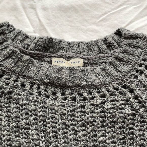 Aeropostale Pullover Sweater Gray XS - Picture 5 of 6